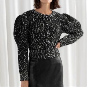 & other stories size SX sweater black and white.